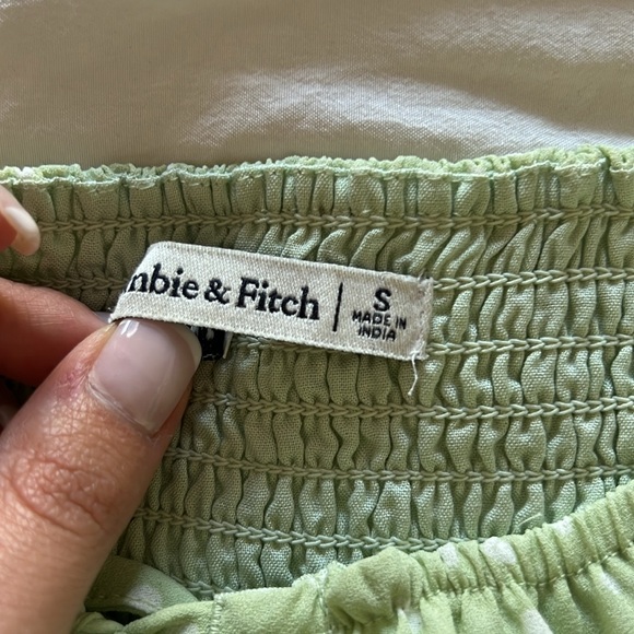 Abercrombie Polka Dot Dress - Green - Picture 7 of 8